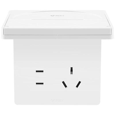 公牛86型置物架墙壁插座