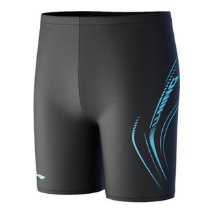 李宁泳裤男款防尴尬海边新款游泳裤男士泳衣大码五分温泉专业泳装