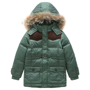 ELLE童装男童羽绒服高端女童kids儿童冬装女孩外套中大童男孩韩版