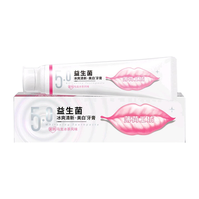 益优清薄荷工坊牙膏蜜桃味清口气