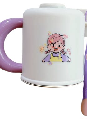 磁吸式倒挂316不锈钢漱口杯儿童刷牙杯子壁挂宝宝男孩女孩牙缸具