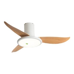 森林风吸顶风扇灯新款 客厅餐厅家用变频吊扇灯 带电扇一体的吊灯