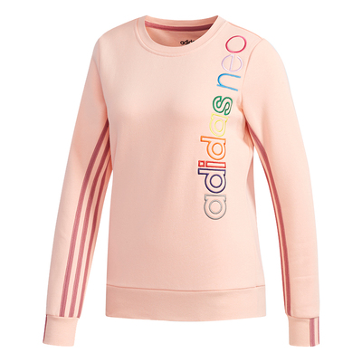 Adidas/阿迪达斯正品冬季女子加绒卫衣NEO运动针织套头衫 EH6436