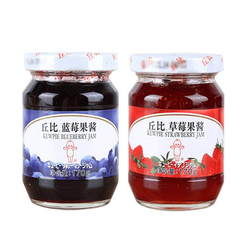 果酱丘比草莓酱涂抹夹面包蓝莓酱烘焙商用早餐酸奶布丁奶茶吐司酱