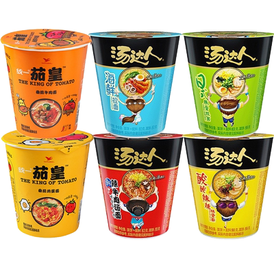 汤达人杯面方便面酸酸辣辣豚骨面