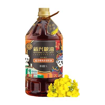 新兴粮油低芥酸菜籽油5L×1桶