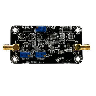 AD603 压控增益放大器模块VCA -20~60dB增益手动或外接DA程控调节