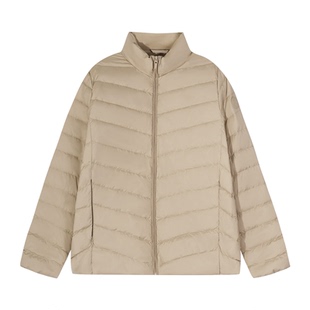 2025年冬季女款短款修身立领羽绒服保暖轻薄羽绒内胆时髦高端外套