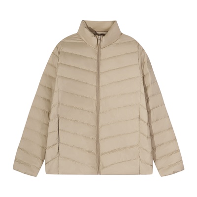 2025年冬季女款修身立领羽绒服