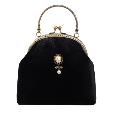 复古中国风配旗袍手提包