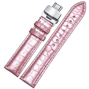 十瑞真皮表带男适用于美度天梭依波罗西尼手表带女DW天王蓝鳄鱼皮