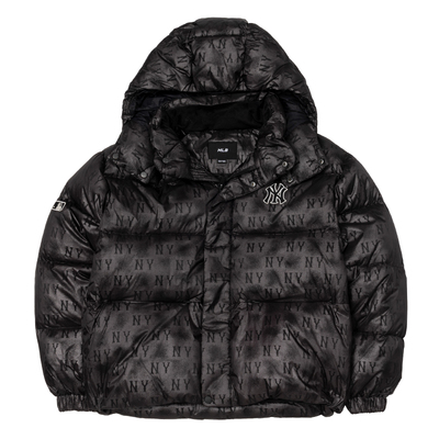 MLB儿童老花满印短款鸭绒羽绒服