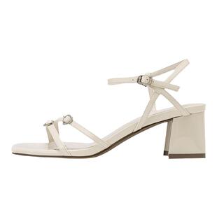 奥康女鞋 夏季新款法式甜美一字带时装凉鞋配裙子百搭高跟鞋