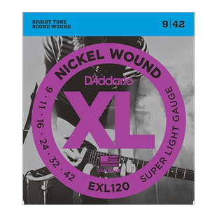 美产达达里奥电吉他弦琴弦一弦一套六根套装EXL120弦线全套EXL110
