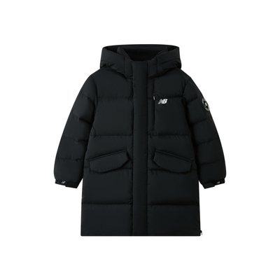 New Balance nb童装男女儿童冬季新款连帽中长羽绒服ND7PF4E093
