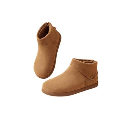 董洁同款百丽小领巾加绒高帮勃肯鞋女款棉鞋雪地短靴子D3G1DAD5预