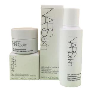 Nars纳斯流光美肌大白霜14ml/精华水50ml保湿妆前乳无油面霜