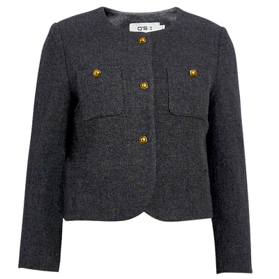 QS秸熙纯色针织连衣裙