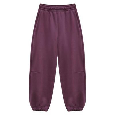 一体绒宽松高腰保暖卫裤