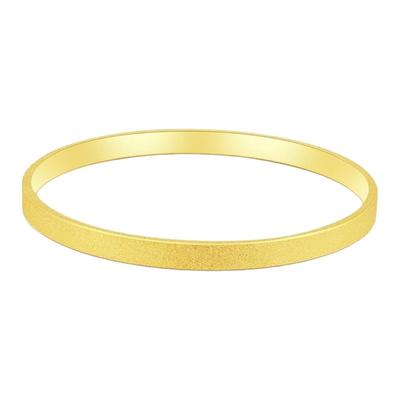 古法金包银平底手镯传承镯子