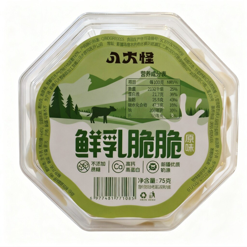 新疆八大怪鲜乳脆脆无蔗糖奶制品