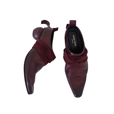 collection简洁球型木跟穆勒鞋