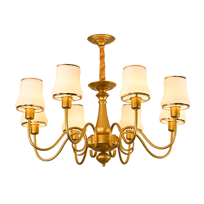 欧式客厅餐厅金色卧室灯玻璃灯具