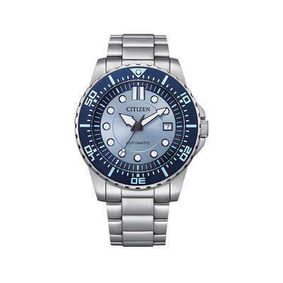 citizen西铁城手表男潮流迷彩蓝多功能显示机械手表NJ0171-81A