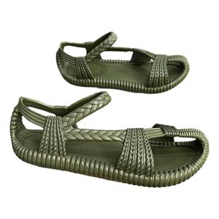 凉鞋男款夏季外穿防滑罗马编织草鞋海边涉水复古时尚运动沙滩拖鞋