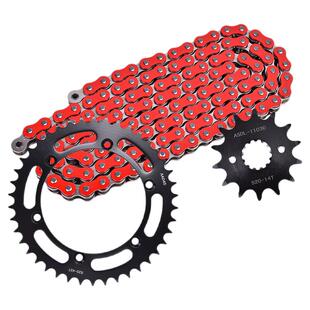 适用于川崎KLX KDX250摩托车改装大小齿牙盘链轮油封链条套链配件