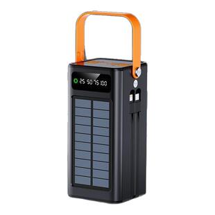 3c认证太阳能大容量充电200000毫时户外宝120W超级快充旅游自带线