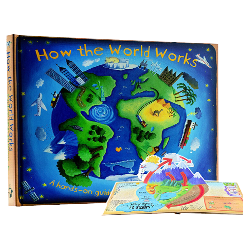 英文原版 How the World Works 地球是如何运转 How Plants Work 植物是如何工作趣味科普立体书 儿童英语认知科普绘本