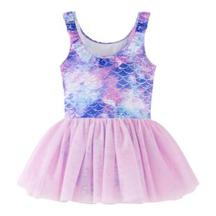 【UPF50+】迷你巴拉巴拉夏季女童甜美可爱泳衣裙宝宝高弹连体泳衣