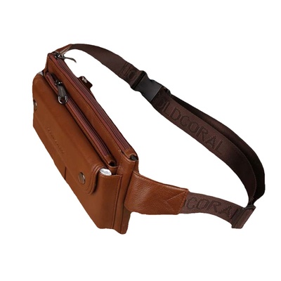 真牛皮男款小包真皮放手机腰包