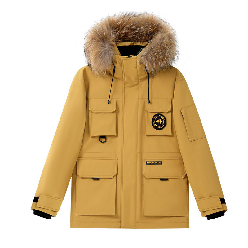 雪中飞派克羽绒服新款工装外套