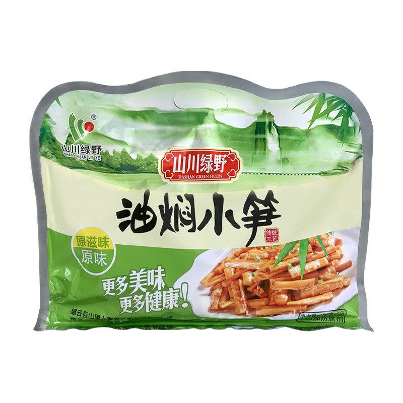 缙云土特产山川绿野油焖小笋雷笋油焖笋100g*5包 包邮开袋即食