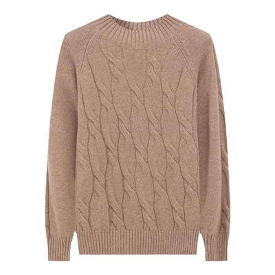 羊绒衫女士半高领变化组织套头衫