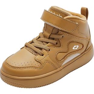 巴拉巴拉童鞋儿童板鞋男童女童高帮鞋子防滑秋冬休闲鞋透气潮舒适