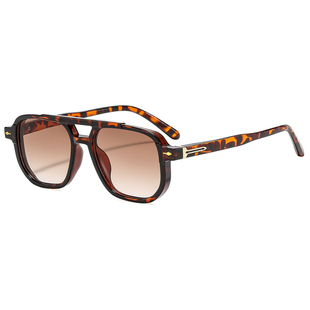 2026美式方形休闲墨镜男可配度数秋冬复古文艺太阳镜防紫外线