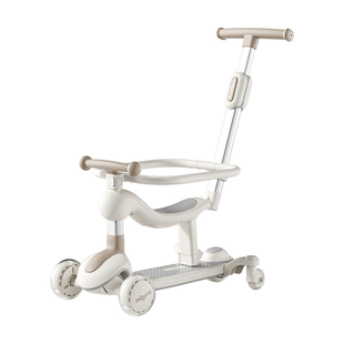 曼龙儿童滑板车1到3岁-6岁滑滑车三合一可坐可骑平衡车溜娃神器