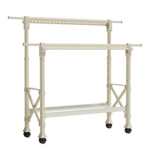 晾衣架落地折叠家用阳台凉衣服架子室内外可伸缩挂衣杆晒被子神器