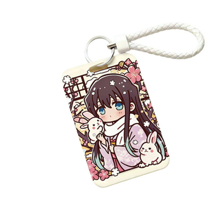 Q版鬼灭之刃周边学生卡套饭卡校园卡门禁公交卡证件滑盖式保护壳