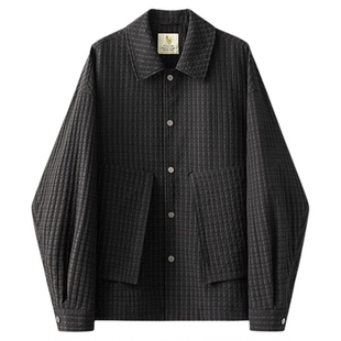 【限时清仓】威廉福克斯秋冬季褶皱机能风山系休闲通勤外套夹克男