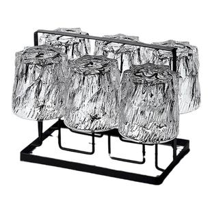 青苹果冰川玻璃杯喝水杯子家用加厚待客套装高级感轻奢啤酒杯茶杯