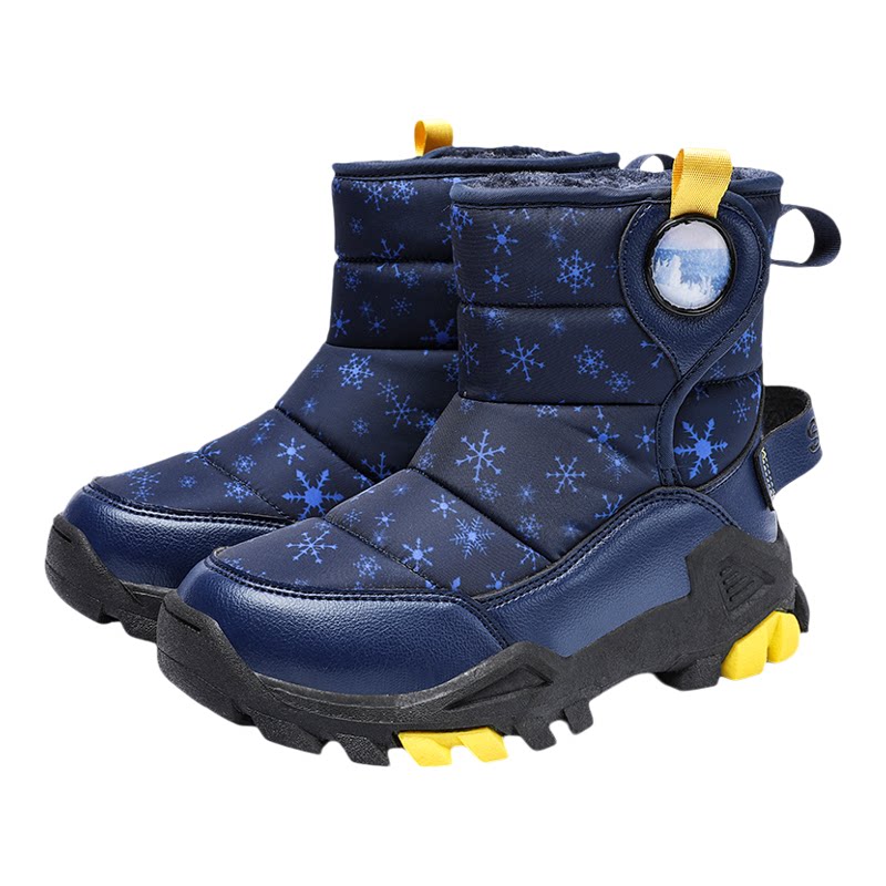 儿童冬季防滑保暖加绒雪地靴棉鞋