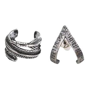 复古几何耳钉男潮高级感潮流个性男款小众耳夹男生痞帅耳饰耳环