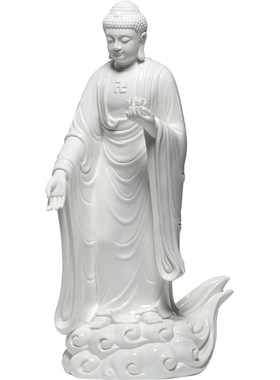 微美陶瓷16寸接引佛摆件