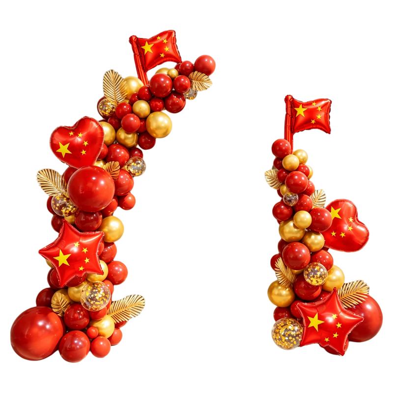十一国庆10.1气球拱门场景布置