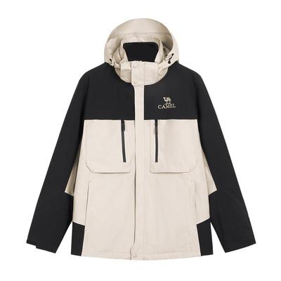 【赵昭仪同款】Camel骆驼户外男女同款三合一冲锋衣抓绒登山外套
