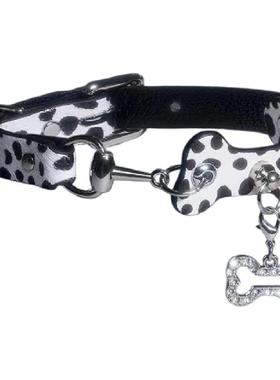 CHICCHOK原创项圈黑白小狗颈带